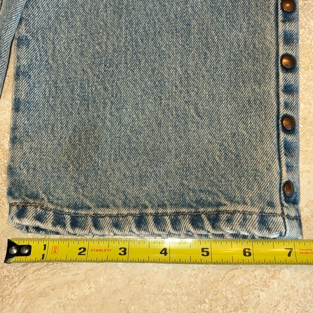 LONDONJEAN Studded & Stone washed blue jeans, hi rise, 5 pockets. 6 EUC VTG - Picture 12 of 17